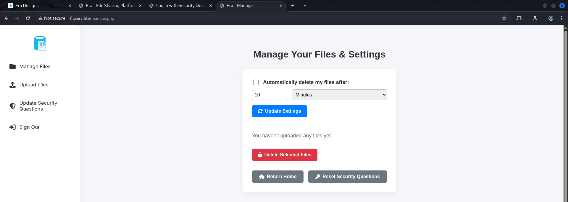 Era Storage - Filesystem Management Dashboard