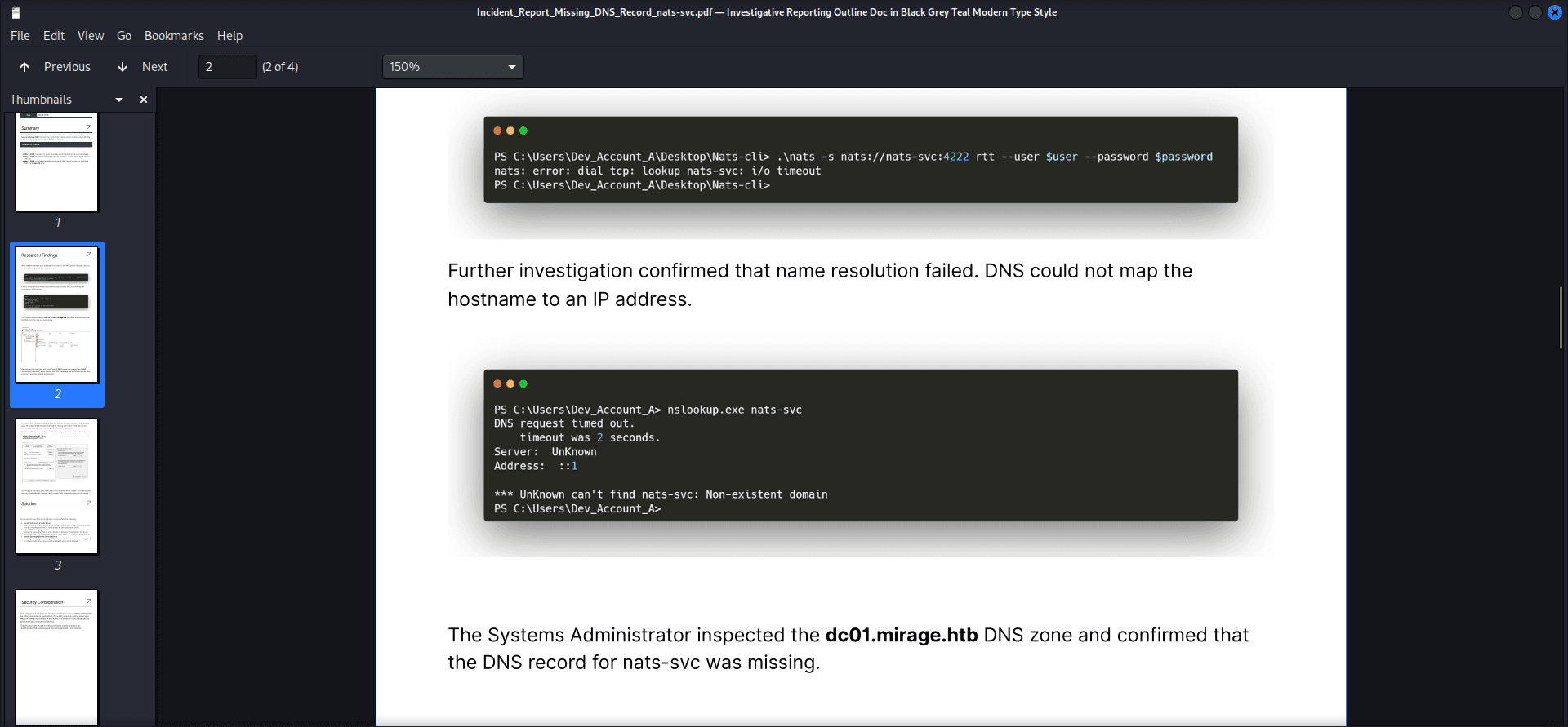 Hack-The-Box Mirage Machine - Research Findings for the Missing DNS Record (Found another username)