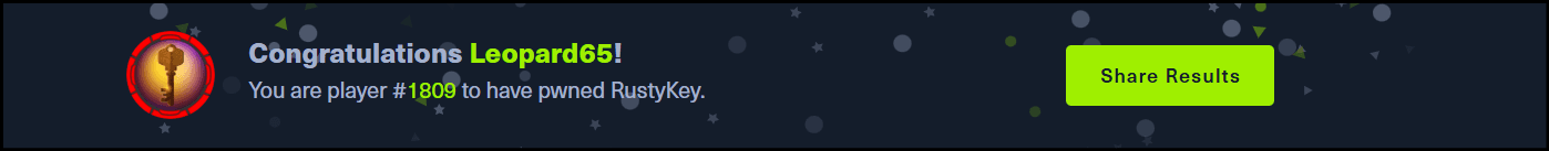 HackTheBox RustyKey Machine - Machine Completed