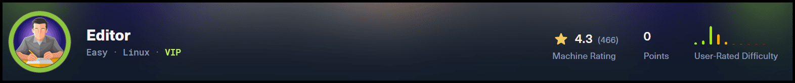 Hack-The-Box Editor Machine - Banner