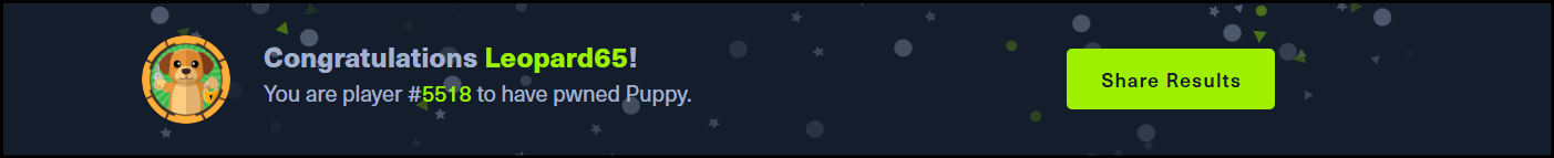HackTheBox Puppy Machine - Machine Completed