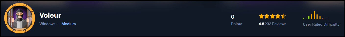 HackTheBox Voleur Machine - Banner